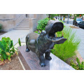 outdoor garden decoration bronze hippo statue sculpture for bronze foundry